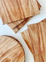 8 Inch Round Woodgrain 1/2" Drum Cake Board 150