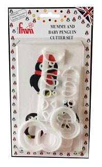 Mummy & Baby Penguin Cutter Set by FMM 200