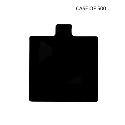 Black 0.045" Square Thin Tab Board - 3" - CASE OF 500