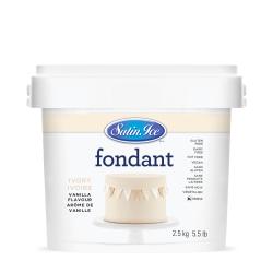 Satin Ice Ivory Rolled Fondant - 2.5 kg (5.5 lbs)