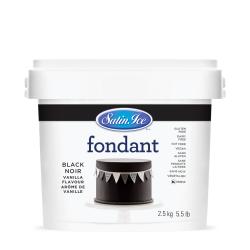 Satin Ice Black Rolled Fondant - 2.5 kg (5.5 lbs)