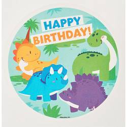 Happy Birthday Dino Edible Image pkg of 12