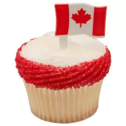 Canadian Flag DecoPic - Pack of 144