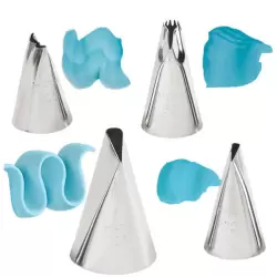 Wilton Ruffle Tip Set of 4 Includes tips 100 - 86 - 102 and 125