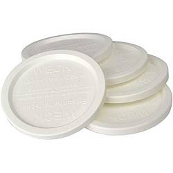 Weck Keep Fresh Lids #100 Package of 5 - White (Large - 100mm)