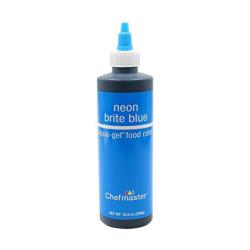 Neon Brite Blue 10.5 oz Liqua-Gel Food Color by Chefmaster