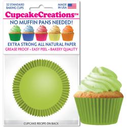 Lime Green Cupcake Liners - pkg of 32