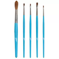 5 pc Artist Paint Brush Set by Ateco