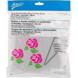 18" Soft Disposable Piping Bags (Pkg of 10) by Ateco