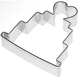 Wedding Cake Cookie Cutter - 4" with Heart