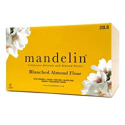 Extra Fine Blanched Almond Flour by Mandelin - 25 lbs