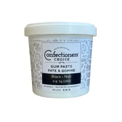 SHORT DATE Confectioners Choice Black Gumpaste 2 lbs