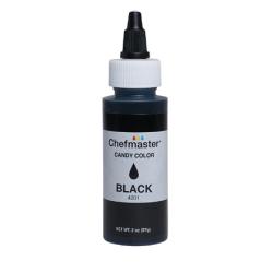 Black 2 oz Liquid Candy Color by Chefmaster