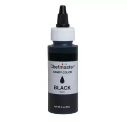 Black 2 oz Liquid Candy Color by Chefmaster