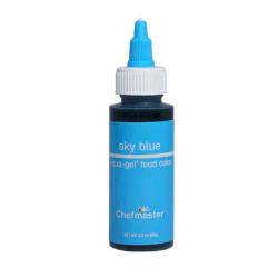 Sky Blue 2.3 oz Liqua-Gel Food Color by Chefmaster