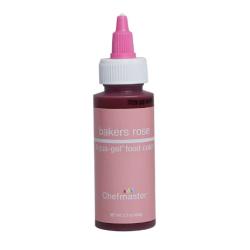 Bakers Rose 2.3 oz Liqua-Gel Food Color by Chefmaster