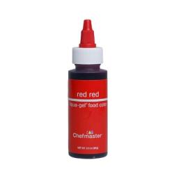 Red Red 2.3 oz Liqua-Gel Food Color by Chefmaster