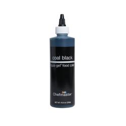 Coal Black 10.5 oz Liqua-Gel Food Color by Chefmaster