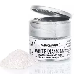 White Diamond Diamond Dust Edible Glitter - by The Sugar Art