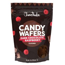 Dark Chocolate Raspberry Flavored Candy Wafers 7oz