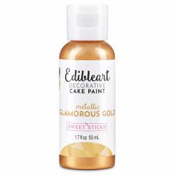 Glamorous Gold Metallic 50mL - Edibleart Paint by Sweet Sticks