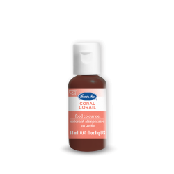 Coral Food Colour Gel 0.61 oz by Satin Ice