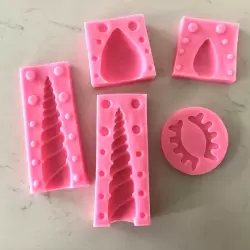 Unicorn Silicone Mold Set of 5