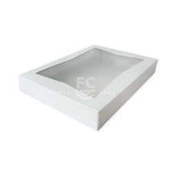 16x12x2.25 Cookie Box White with Window