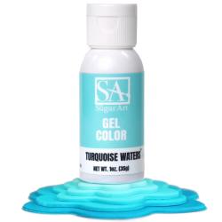 Turquoise Waters Gel Color - 1 oz by The Sugar Art