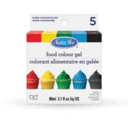 Satin Ice Food Colour Gel Kit of 5