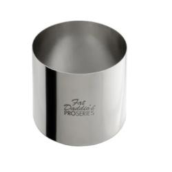 Round Stainless Steel Cake Ring - 2" x 2" by Fat Daddio's