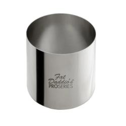 Round Stainless Steel Cake Ring - 2.5" x 2" by Fat Daddio's