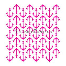 Anchors Background Cookie Stencil - the Cookie Countess