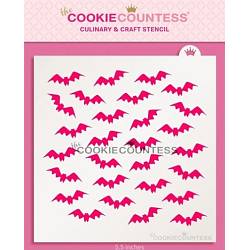Fluttering Bats Cookie Stencil - The Cookie Countess