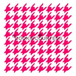 Houndstooth Cookie Stencil - the Cookie Countess