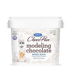 Choco-Pan Bright White Modeling Chocolate - 2.27 kg (5 lbs)