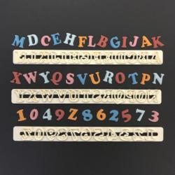 Art Deco Uppercase & Numbers Tappits - by FMM