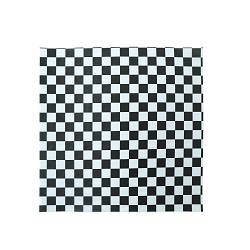 7" x 7" Black & White Checkered Deli Sheets - Pack of 100