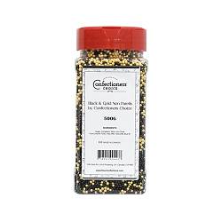 Black & Gold Non Pareils by Confectioners Choice - 500g