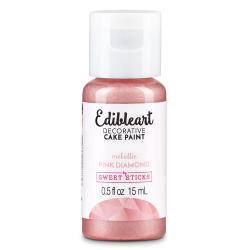 Pink Diamond Metallic 15mL - Edibleart Paint by Sweet Sticks