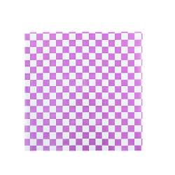 7" x 7" Plum & White Checkered Deli Sheets - Pack of 100