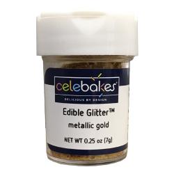 Gold Metallic  Edible Glitter - 7.1 Grams