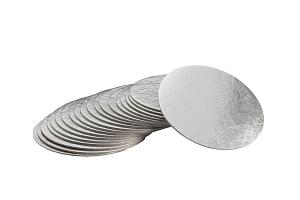 Silver 0.08" Embossed Round Thin Board - 7" 300