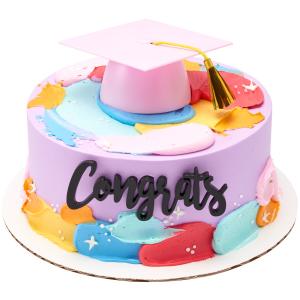 Congratulations Script Assortment Cake Topper Layon - Pack of 12 300