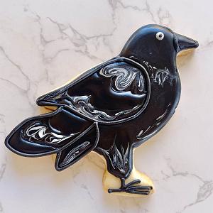 Crow Cookie Cutter - 3.8" x 4.15" 300
