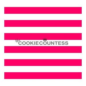 Wide Stripes Cookie Stencil - The Cookie Countess 300