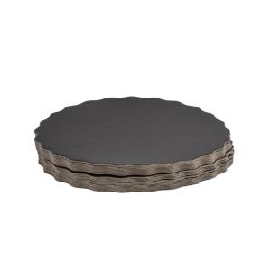 Black 0.050" Round Scallop Thin Board - 6" 2