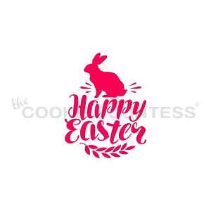 Happy Easter Cookie Stencil - The Cookie Countess 300
