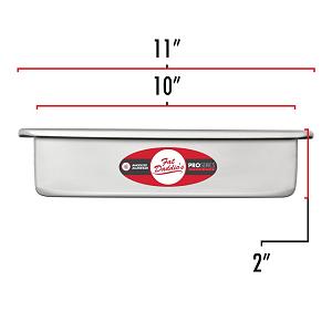 Square Cake Pan by Fat Daddio's 10" x 10" x 2" 300