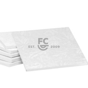 White 1/2" Drum Board Square 12" 3
